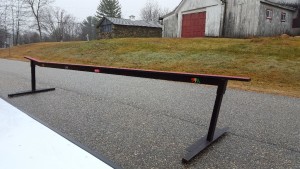 gnarbear donkey dick flatbar backyard rail snowboarding skiing snowboard ski